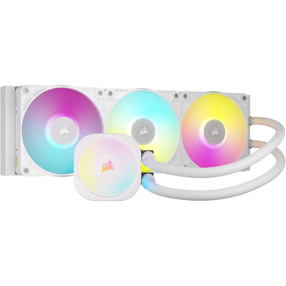 Corsair iCUE LINK TITAN 360 RX RGB AIO Liquid CPU Cooler| White | Ultra-Quiet, High-Performance Cooling with Brilliant RGB