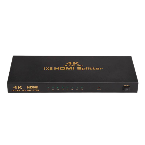 Onten OTN-7598 | 1×8 HDMI Splitter | 4K@30Hz | HDMI 1.4 | HDCP 1.4 | Plug & Play | For TVs, Projectors, Monitors, Set-Top Boxes, Consoles, Laptops