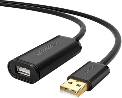 UGREEN US121 | USB 2.0 ACTIVE EXTENSION CABLE WITH CHIPSET (BLACK) | 25M 10325 |