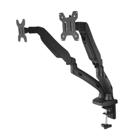 FLEXO GS-002-DESK Dual LED Hydraulic Mounting Stand | 13"–27" | 7kg per Arm | 360° Rotation | Clamp & Grommet Mount