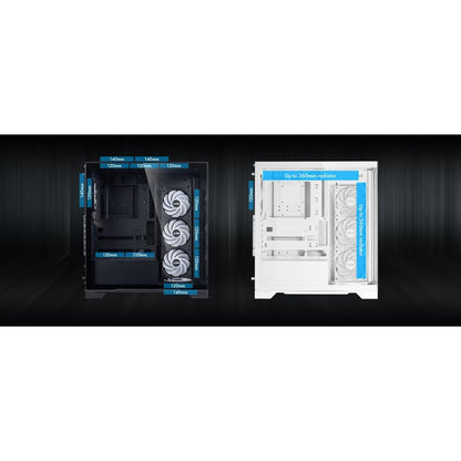 XPG INVADER X BTF ATX PC Case | Reverse-Connector Motherboard Support | 400mm GPU | 360mm Radiator