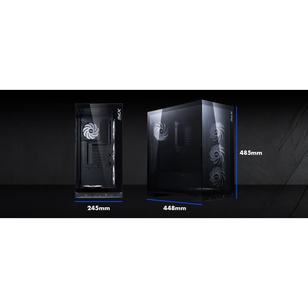 XPG INVADER X BTF ATX PC Case | Reverse-Connector Motherboard Support | 400mm GPU | 360mm Radiator