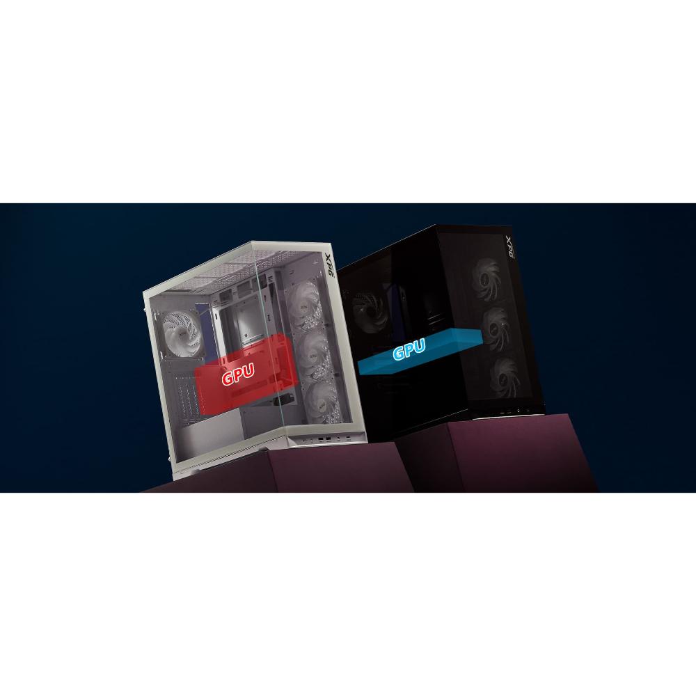 XPG INVADER X BTF ATX PC Case | Reverse-Connector Motherboard Support | 400mm GPU | 360mm Radiator