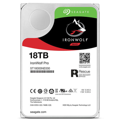 Seagate IronWolf Pro NAS Hard Drive | 2TB – 30TB, 7200RPM, CMR, RAID Optimized, 24×7 Reliability