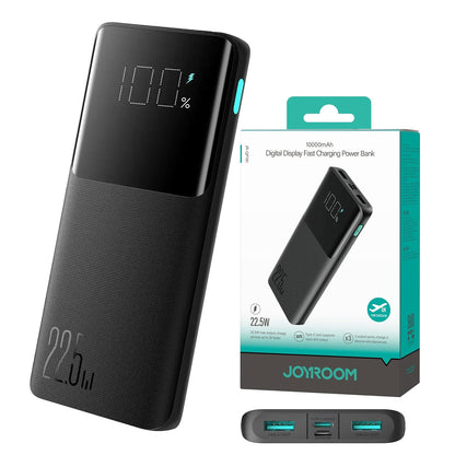 Joyroom JR‑QP191 | 10000 mAh Power Bank | 22.5 W Ultra‑Fast Charge | Dual Input / Dual Output | Slim & Fire‑Safe