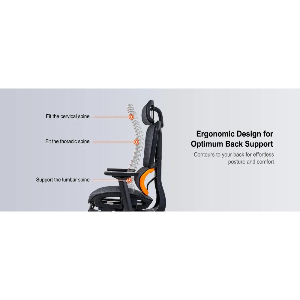 Meetion CHR31 Ergonomic Gaming Chair | Breathable Mesh | 126° Recline | Footrest | E-Sport Chair