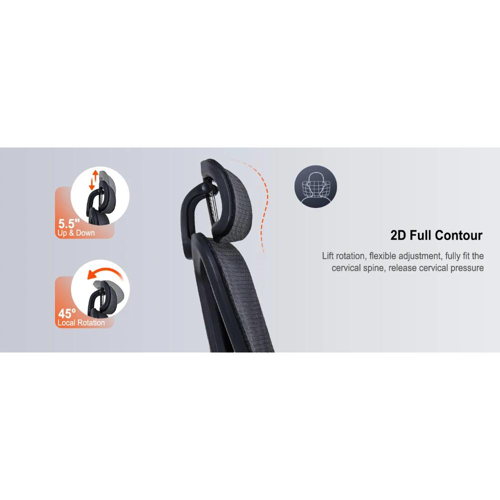 Meetion CHR32 Adjustable Backrest Ergonomic Gaming Chair | Breathable Mesh | 126° Recline | Footrest | E-Sport Chair