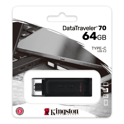 KINGSTON DataTraveler 70 USB-C Flash Drive 32GB - 64GB