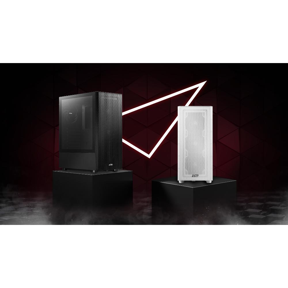 XPG VALOR MESH ATX Mid-Tower PC Case | 4× 120mm Pre-Installed Fans | Mesh Magnetic Front Panel |