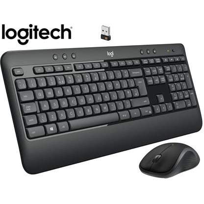 Logitech MK540 Advanced Wireless Combo | Full-Size Keyboard + Contoured Mouse | 2.4GHz Wireless | Plug-and-Play Nano Receiver | 36-Month Battery | Spill-Resistant Design