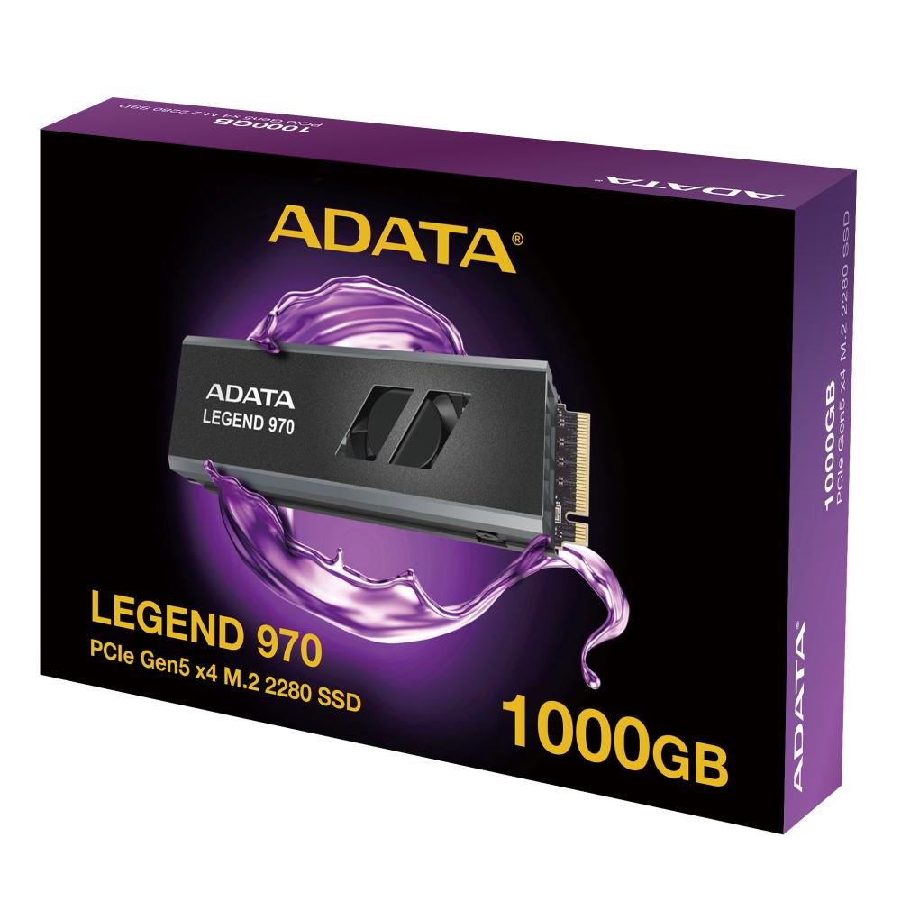 ADATA LEGEND 970 | PCIe Gen5 x4 NVMe M.2 2280 SSD | Active Cooling | Up to 10000MB/s | 1TB / 2TB / 4TB
