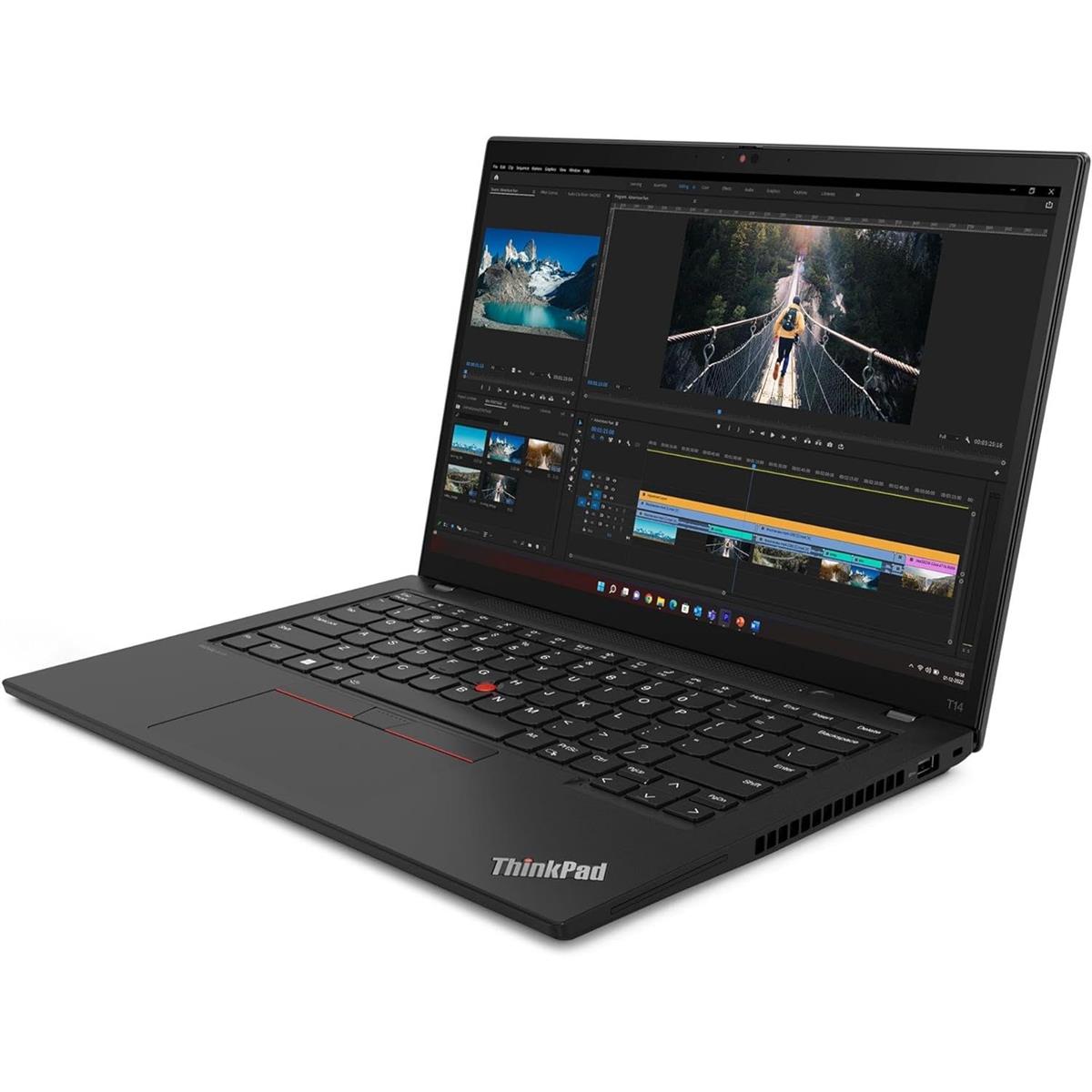 Lenovo ThinkPad T14 Gen 5 | Intel Core Ultra 7 155U | 16GB RAM | 512GB SSD | Intel Graphics | 14” WUXGA IPS | FreeDOS | Black | 3Y