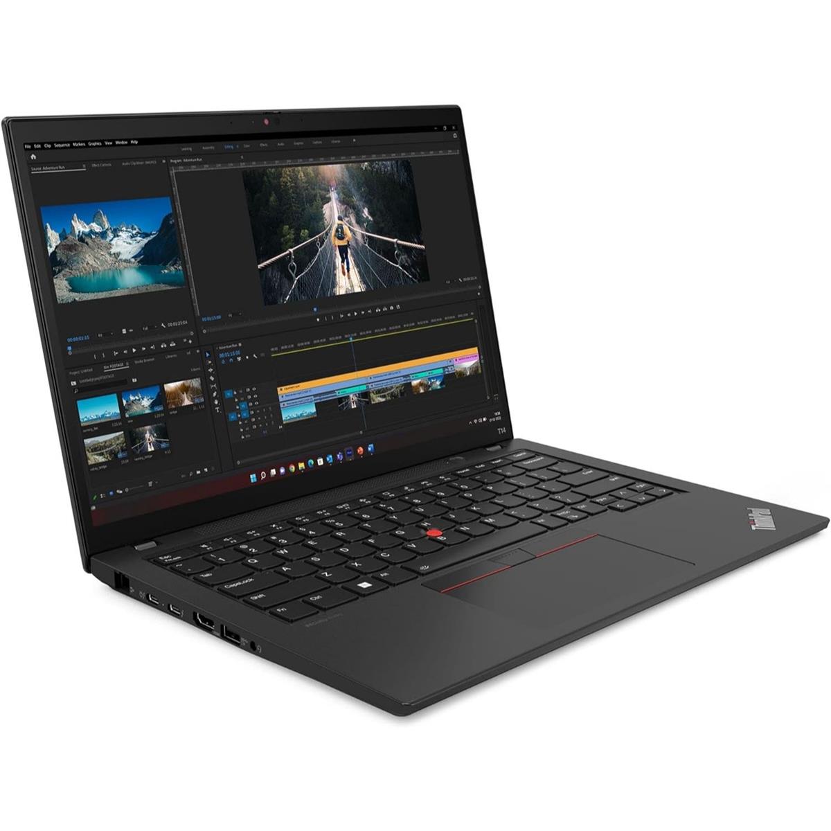 Lenovo ThinkPad T14 Gen 5 | Intel Core Ultra 7 155U | 16GB RAM | 512GB SSD | Intel Graphics | 14” WUXGA IPS | FreeDOS | Black | 3Y