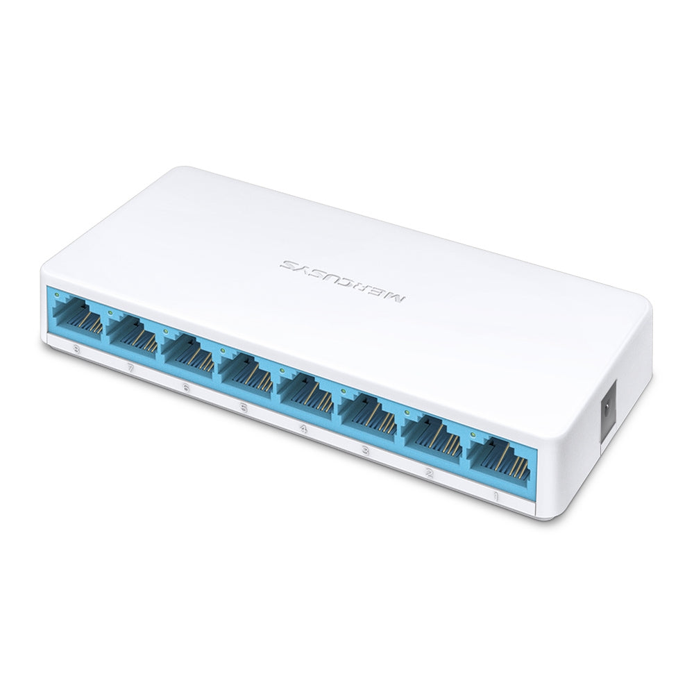 TP-Link MS108 8-Port 10/100Mbps Desktop Switch | Compact, Silent, and Effortless Network Expansion