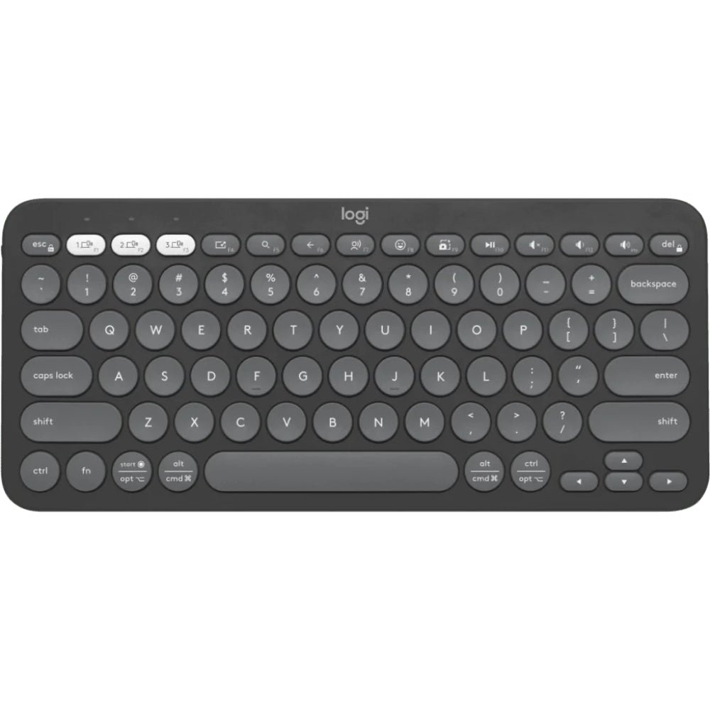 Logitech K380s Pebble Keys 2 Bluetooth Wireless Keyboard | Compact Multi-Device | Silent Typing | Modern Rounded Keys | 3-Device Easy-Switch | 24-Month Battery | Sustainable Design