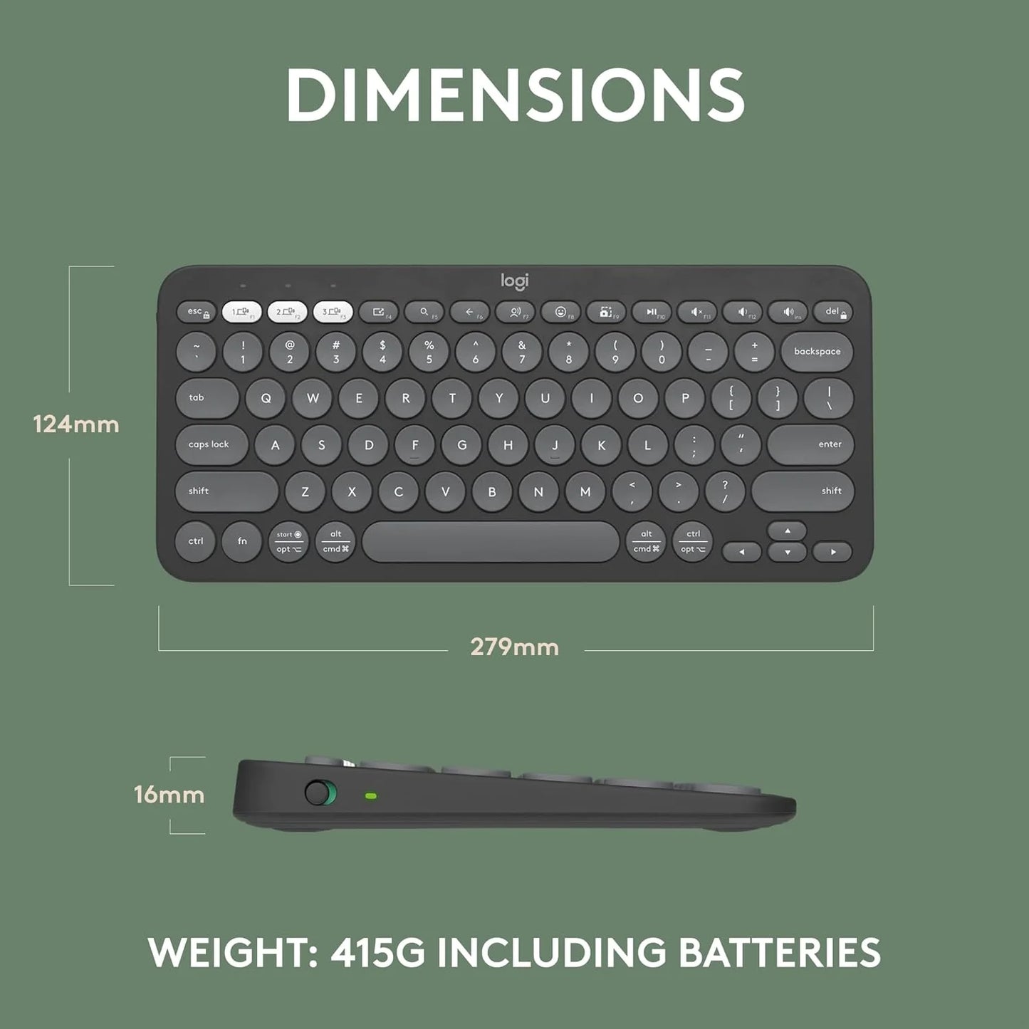 Logitech K380s Pebble Keys 2 | Bluetooth Wireless Keyboard