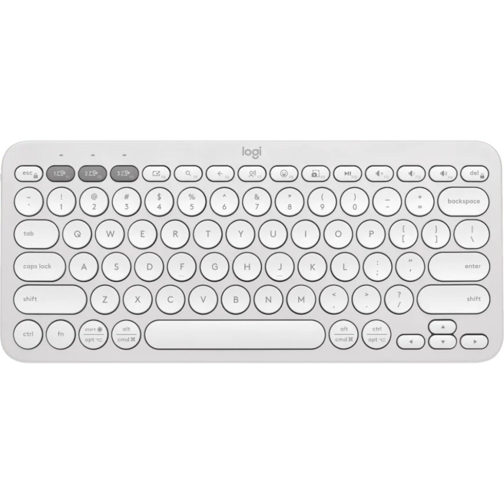 Logitech K380s Pebble Keys 2 Bluetooth Wireless Keyboard | Compact Multi-Device | Silent Typing | Modern Rounded Keys | 3-Device Easy-Switch | 24-Month Battery | Sustainable Design