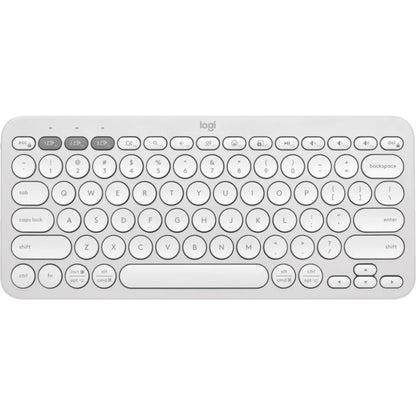 Logitech K380s Pebble Keys 2 Bluetooth Wireless Keyboard | Compact Multi-Device | Silent Typing | Modern Rounded Keys | 3-Device Easy-Switch | 24-Month Battery | Sustainable Design