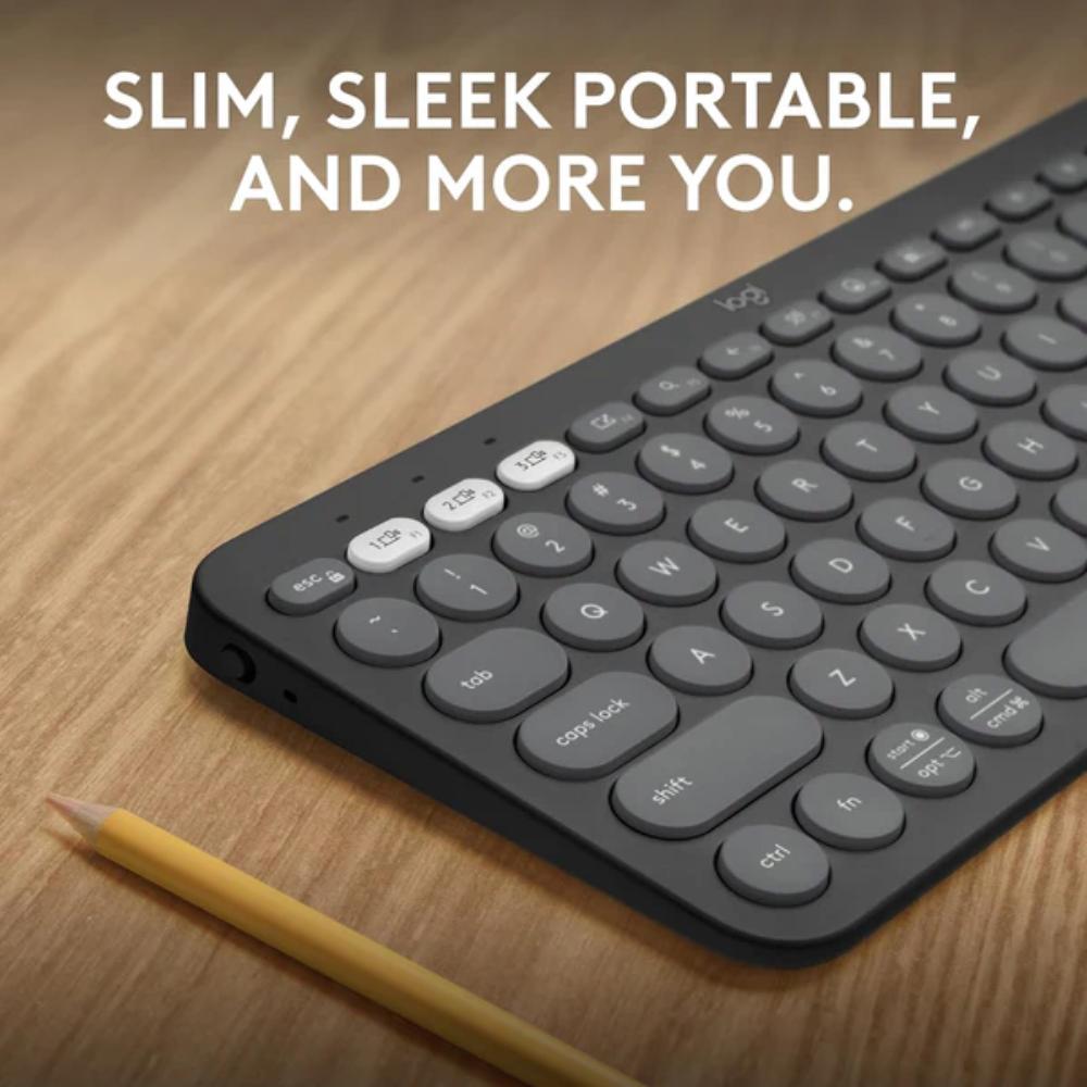 Logitech K380s Pebble Keys 2 Bluetooth Wireless Keyboard | Multi-Device Bluetooth | Easy-Switch | Quiet Typing | Up to 36-Month Battery Life