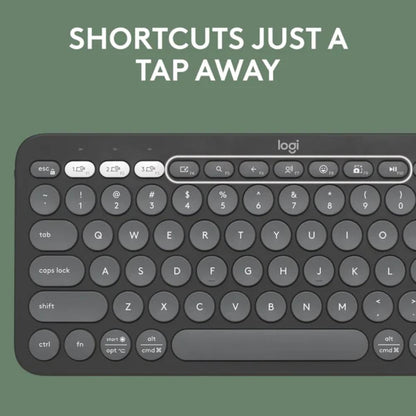Logitech K380s Pebble Keys 2 Bluetooth Wireless Keyboard | Multi-Device Bluetooth | Easy-Switch | Quiet Typing | Up to 36-Month Battery Life