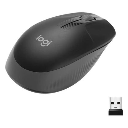 Logitech M190 Wireless Mouse | Full-Size Curved Design | 2.4GHz Nano Receiver | 1000 DPI Optical Tracking
