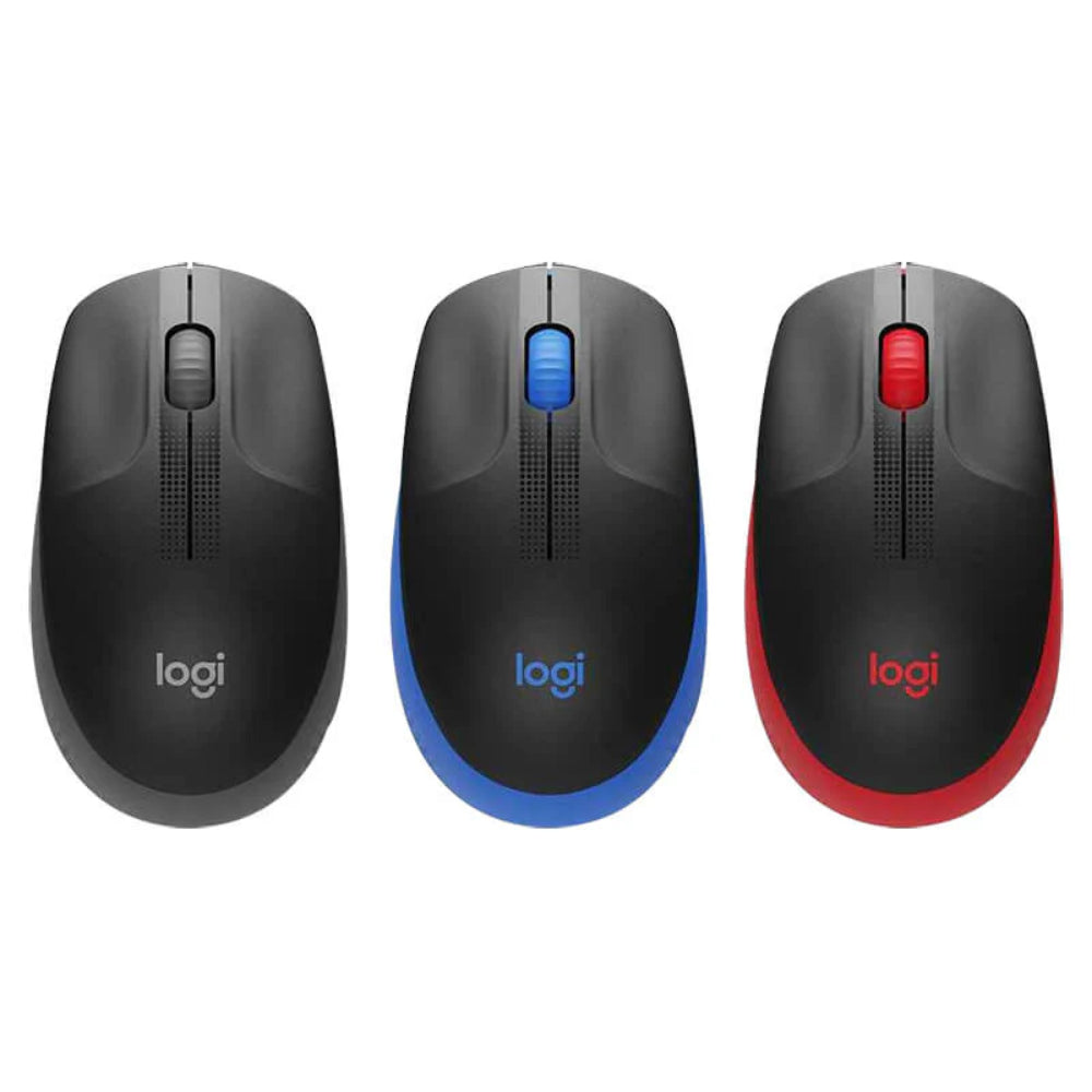 Logitech M190 Wireless Mouse | Full-Size Curved Design | 2.4GHz Nano Receiver | 1000 DPI Optical Tracking