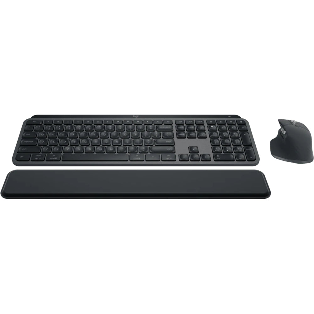 Logitech MX Keys S Combo | MX Master 3S Mouse + MX Keys S Keyboard + MX Palm Rest | 8000 DPI | Smart Backlit Keys | Multi-Device Control | Ergonomic Comfort | USB-C Rechargeable