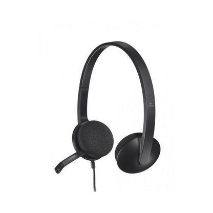 Logitech H340 USB Computer Headset | Clear Digital Audio | Noise-Cancelling Mic | Lightweight Design | Plug-and-Play USB | Comfortable Fit