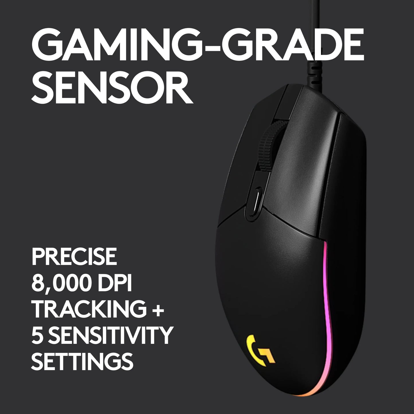 Logitech G102 LIGHTSYNC | RGB 6 Button Gaming Mouse