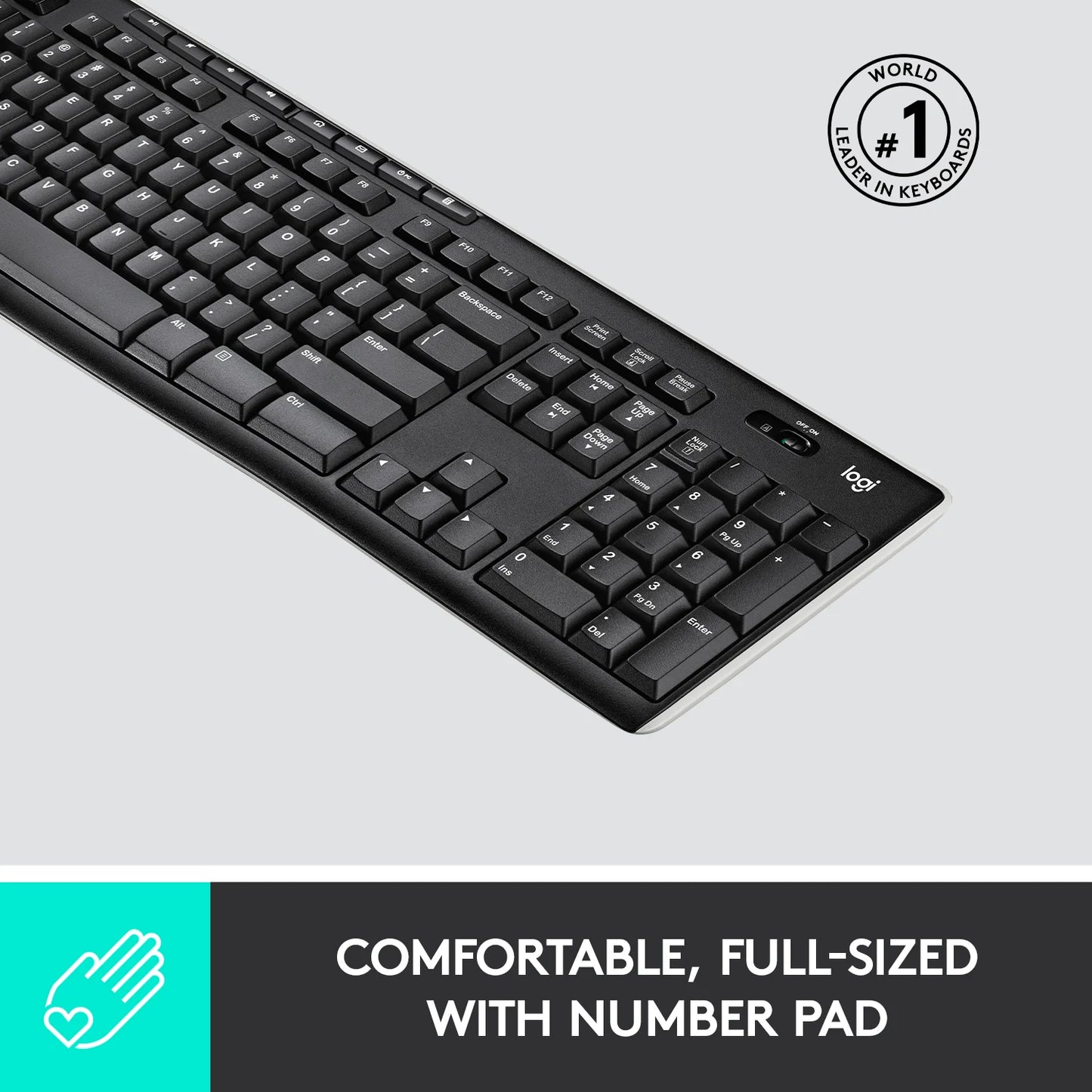 Logitech K270 | Wireless Keyboard with Unifying Receiver