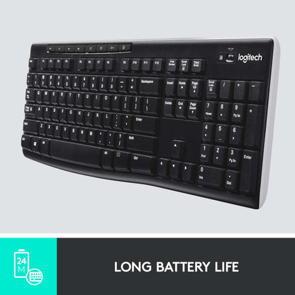 Logitech K270 | Wireless Keyboard with Unifying Receiver