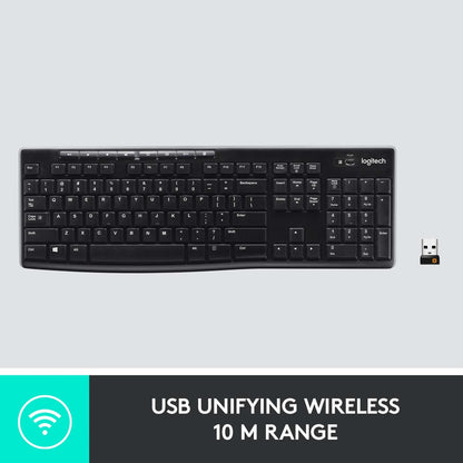 Logitech K270 | Wireless Keyboard with Unifying Receiver