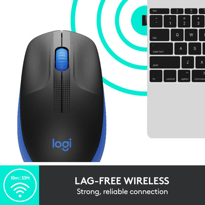 Logitech M190 Full-Size Wireless Mouse