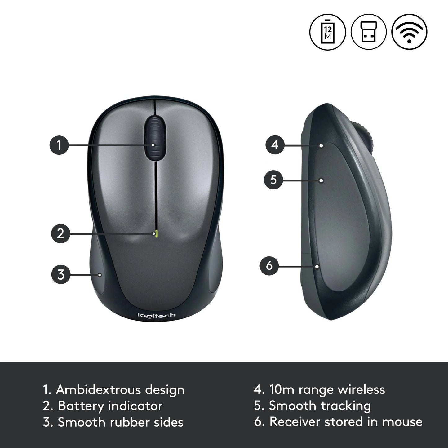 Logitech M235 | Wireless Mouse - Compact and Fashion Forward