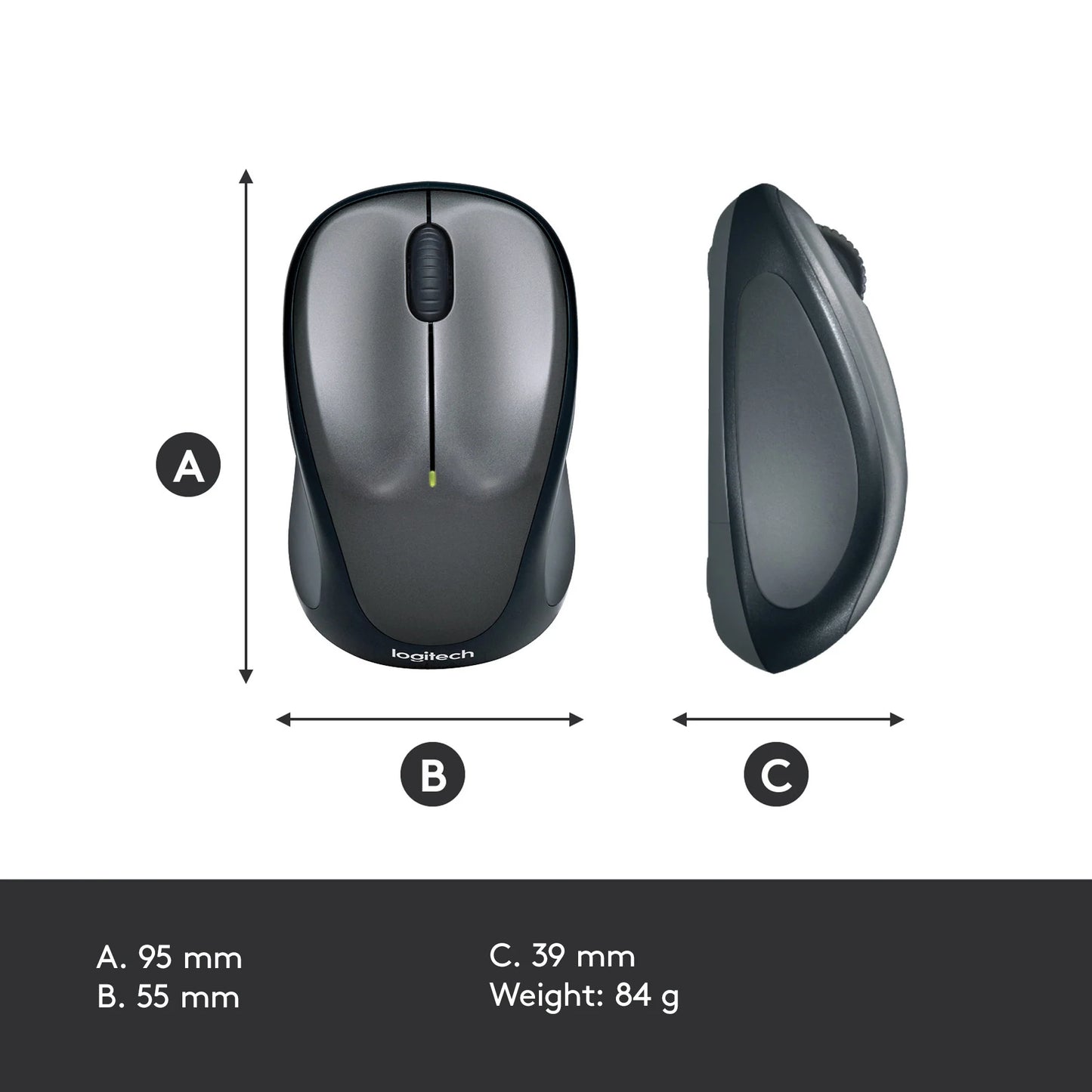 Logitech M235 | Wireless Mouse - Compact and Fashion Forward