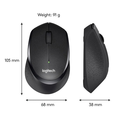 Logitech M331 | Silent Wireless Mouse – Black