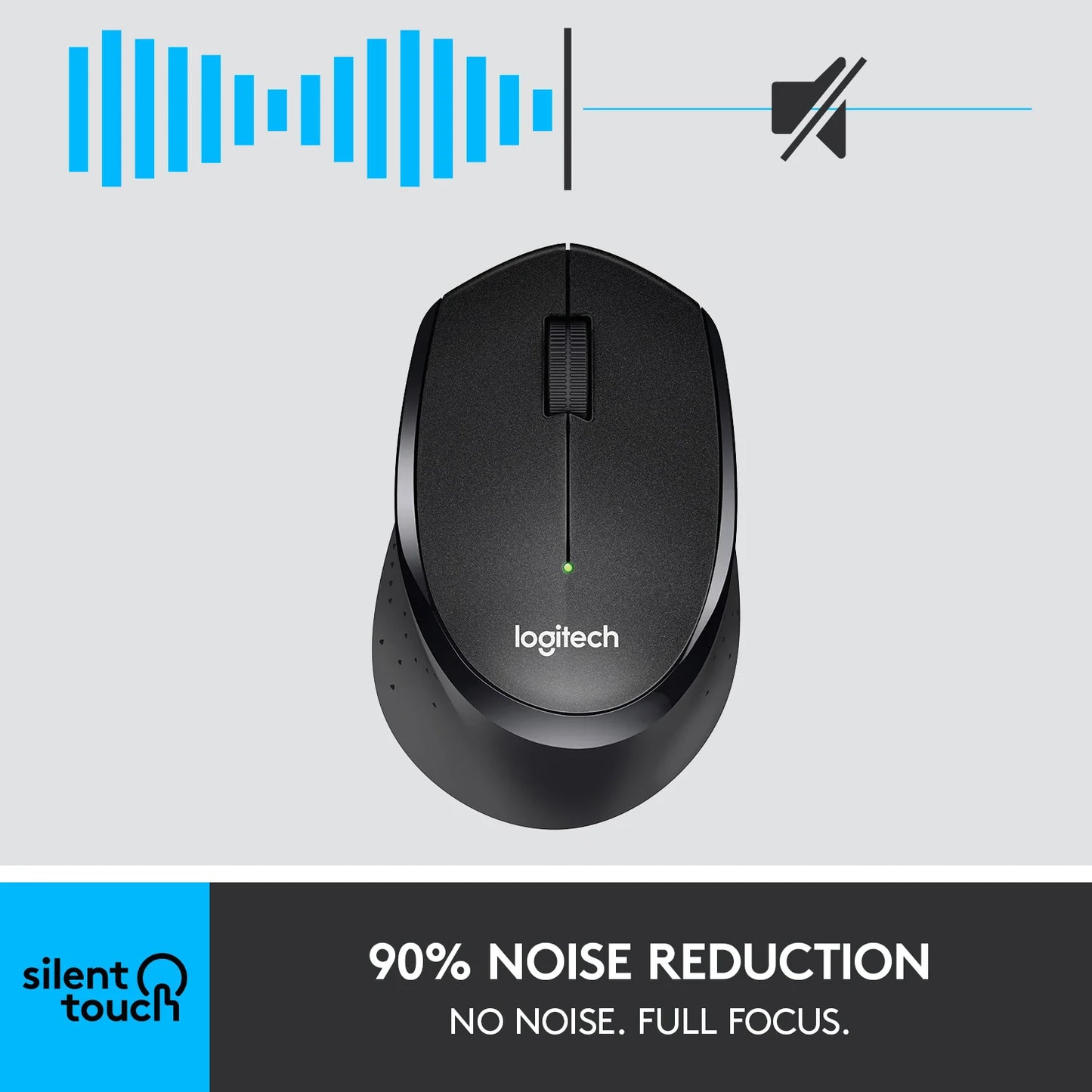 Logitech M331 | Silent Wireless Mouse – Black