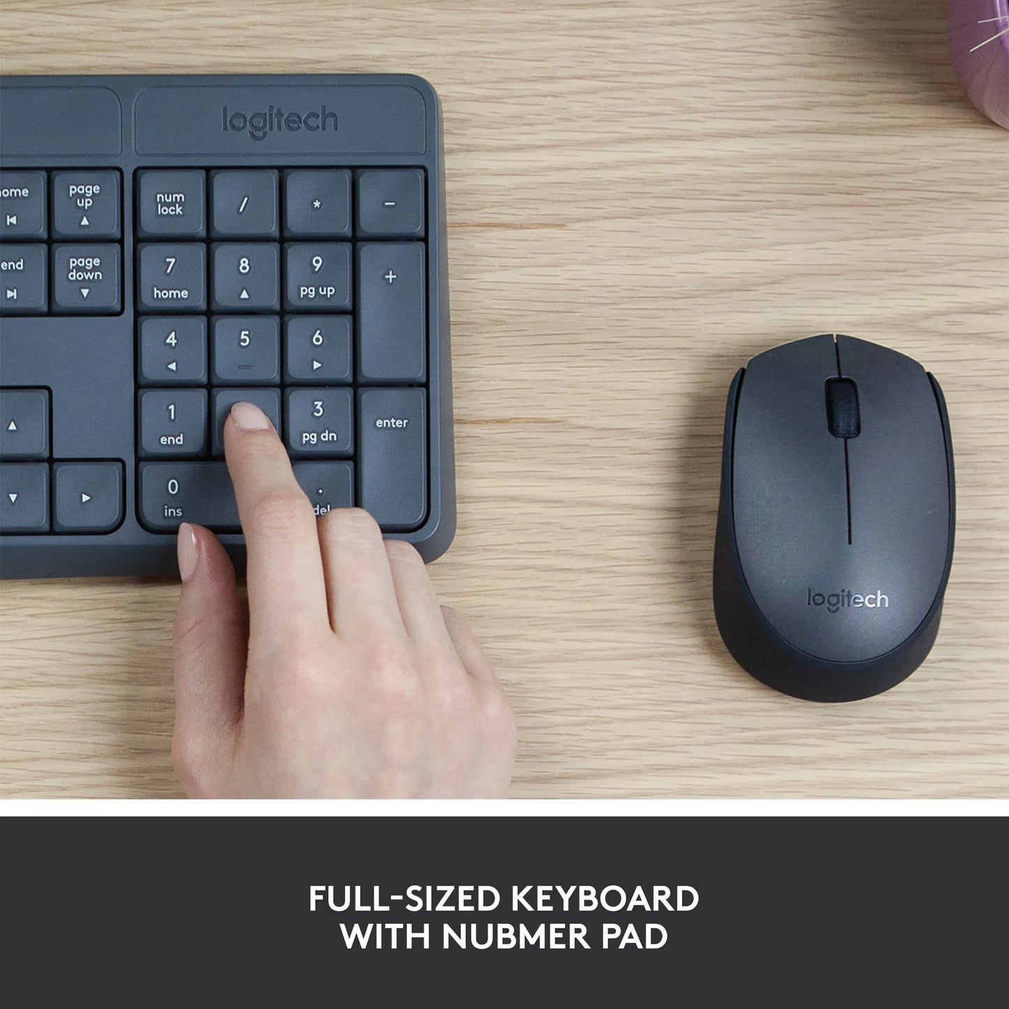 Logitech MK235 | Durable Wireless Keyboard and Mouse Combo