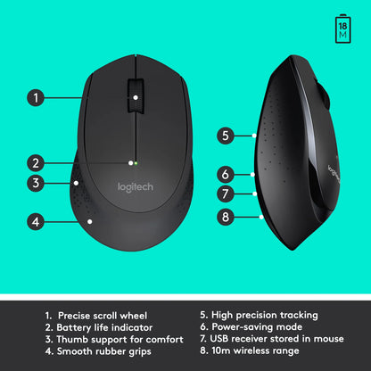 Logitech MK345 | Comfort Wireless Keyboard and Mouse Combo