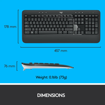 Logitech MK540 | Advanced Wireless Keyboard and Mouse Combo