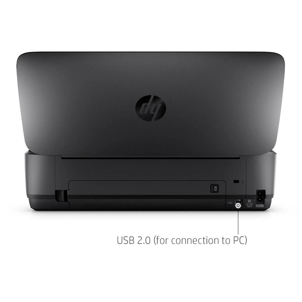 HP OfficeJet 250 Mobile All-in-One Printer | Print, Scan & Copy | Portable | Wi-Fi Direct | Bluetooth Smart | 10-Sheet ADF | 50-Sheet Input | Battery Powered