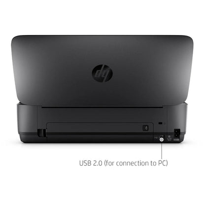 HP OfficeJet 250 Mobile All-in-One Printer | Print, Scan & Copy | Portable | Wi-Fi Direct | Bluetooth Smart | 10-Sheet ADF | 50-Sheet Input | Battery Powered