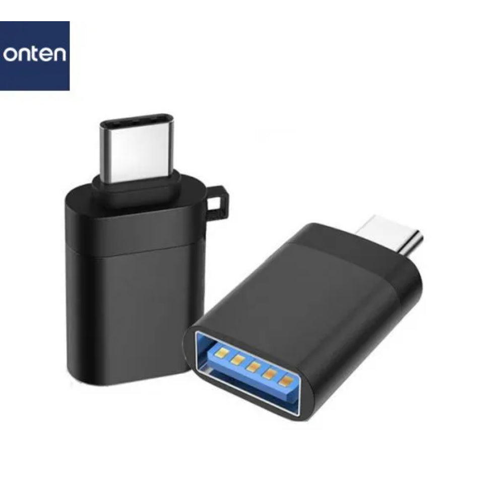 Onten 9130T | USB-C to USB 3.0 OTG Adapter | 5Gbps Transfer | Plug & Play | For Android Phones, MacBook, Surface, Dell XPS, USB-C Tablets