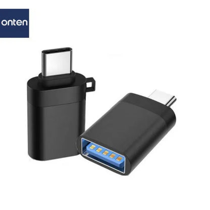 Onten 9130T | USB-C to USB 3.0 OTG Adapter | 5Gbps Transfer | Plug & Play | For Android Phones, MacBook, Surface, Dell XPS, USB-C Tablets