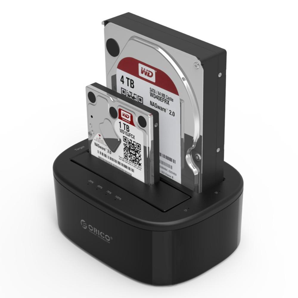 Orico 6228US3 2.5"/3.5" USB 3.0 HDD & SSD Docking Station | SATA Hard Drive Dock | Up to 8TB