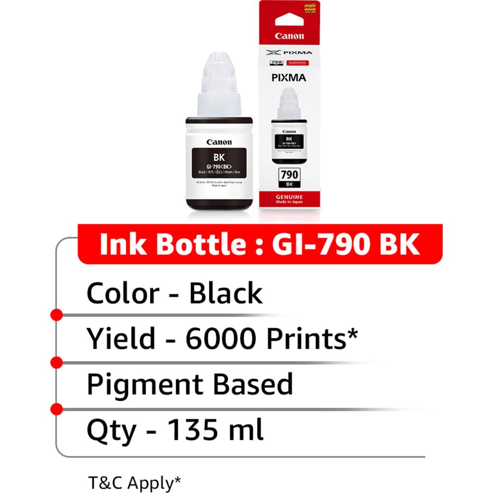 Canon GI-790 Original Ink Bottle (Black / Cyan / Magenta / Yellow | Full Set
