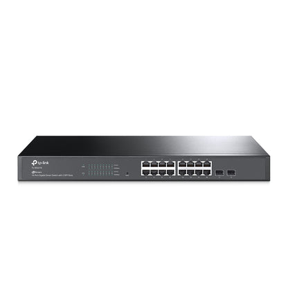 TP-Link TL-SG2218 JetStream 16-Port Gigabit Smart Switch with 2 SFP Slots | Omada SDN Integration, Advanced Routing, and Enterprise-Grade Security