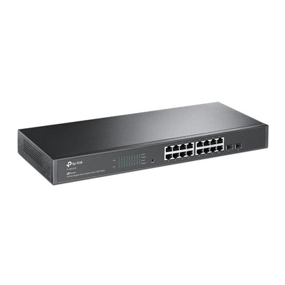 TP-Link TL-SG2218 JetStream 16-Port Gigabit Smart Switch with 2 SFP Slots | Omada SDN Integration, Advanced Routing, and Enterprise-Grade Security