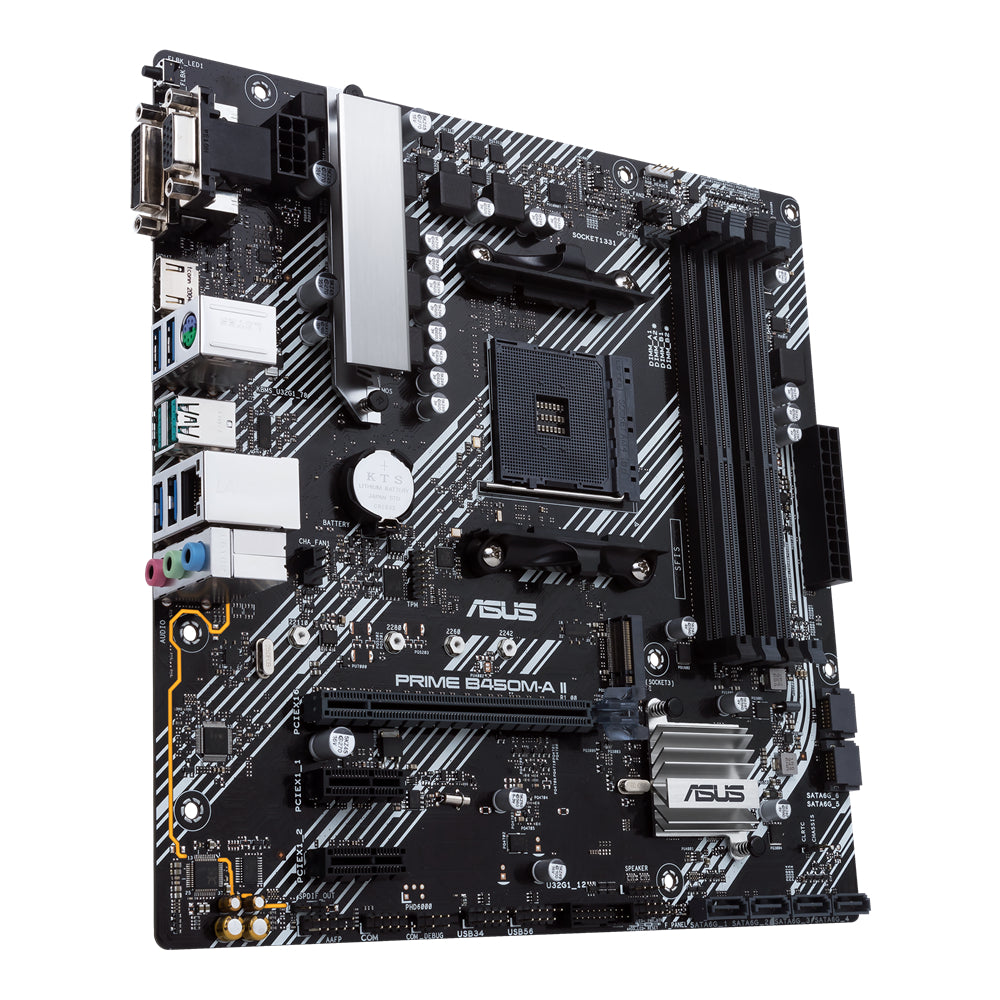ASUS PRIME B450M-A II D4 | Micro ATX AM4 Motherboard for Ryzen