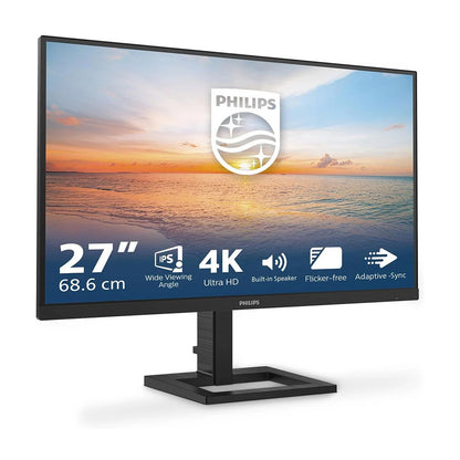PHILIPS 27E1N1800A | 27" 4K UHD Ergo-Base IPS LED Monitor | Black